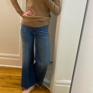 High rise wide leg Mother jeans